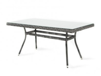 Ashley 4SIS YH-T4766G-1-graphite. Латте плетеный стол Ashley 4SIS.