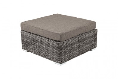 Ashley 4SIS YH-S4019W-1-graphite. Лунго плетеная оттоманка с подушкой Ashley 4SIS.