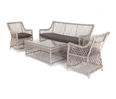 Ashley 4SIS LS2C2T-4-SET-beige. Латте лаунж-зона Ashley 4SIS.