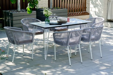 Ashley 4SIS Indoor-4SiS-2419-light-white. Милан обеденная группа на 6 персон Ashley 4SIS.