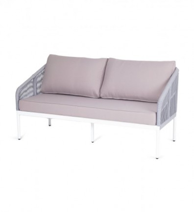 Ashley 4SIS KAN-S-2-001-W-H-grey (H-gray). Канны диван 2-местный плетеный из роупа Ashley 4SIS.