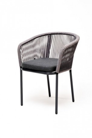 Ashley 4SIS MAR-CH-st001-RAL7022-Mua-grey (gray). Марсель стул плетеный из роупа Ashley 4SIS.