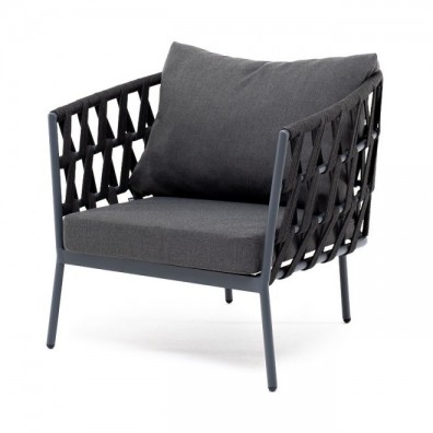 Ashley Indoor DIE-A-001-RAL7024-D-grey (D-gray019). Диего кресло плетеное из роупа Ashley Indoor.
