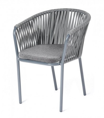 Ashley Indoor BOR-CH-st001-RAL7022-Mua-grey (gray). Бордо стул плетеный из роупа Ashley Indoor.