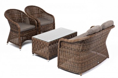 Ashley 4SIS RS2C2T-4-SET-brown. Равенна лаунж-зона Ashley 4SIS.