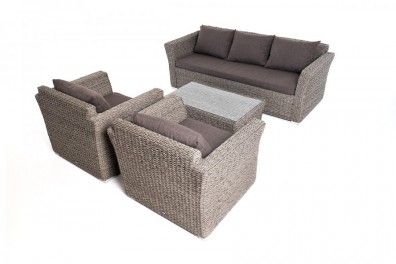 Ashley 4SIS KS3C2T-4-SET-TW-graphite. Капучино лаунж-зона Ashley 4SIS.