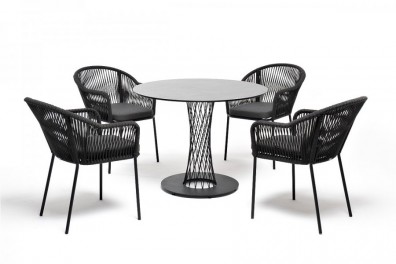 Ashley 4SIS LIO-CL4T1-5-SET-D-gray. Лион обеденная группа на 4 персоны Ashley 4SIS.