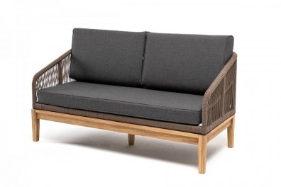 Ashley Indoor KAN-S-2-T001-brown (D-gray019). Канны диван 2-местный плетеный из роупа Ashley Indoor.