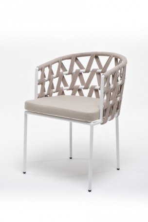 Ashley Indoor DIE-CH-st001-W-beige (beige). Диего стул плетеный из роупа Ashley Indoor.