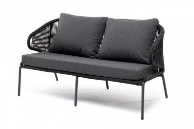 Ashley Indoor MIL-S-2-001-RAL7024-D-grey (D-gray019). Милан диван 2-местный плетеный из роупа Ashley Indoor.
