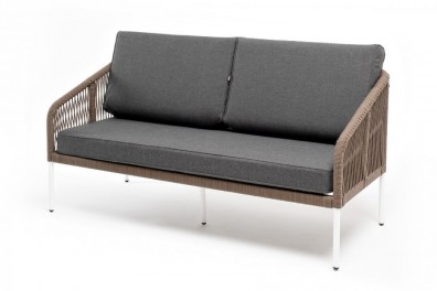 Ashley 4SIS KAN-S-2-001-W-brown (gray). Канны диван 2-местный плетеный из роупа Ashley 4SIS.