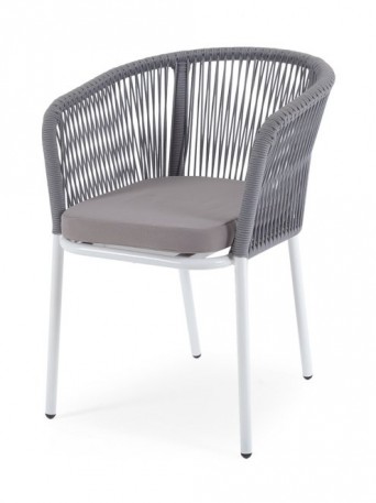 Ashley Indoor MAR-CH-001-W-SH-H-grey (N-Ash). Марсель стул плетеный из роупа Ashley Indoor.