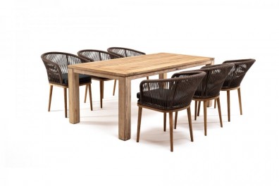 Ashley Indoor MAD-CM6T1-7-SET-brown. Мадейра обеденная группа на 6 персон Ashley Indoor.