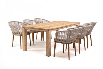 Ashley Indoor MAD-CM6T1-7-SET-beige. Мадейра обеденная группа на 6 персон Ashley Indoor.