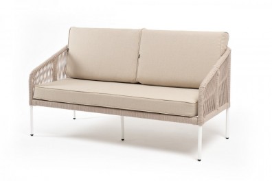 Ashley 4SIS KAN-S-2-001-W-beige (beige). Канны диван 2-местный плетеный из роупа Ashley 4SIS.