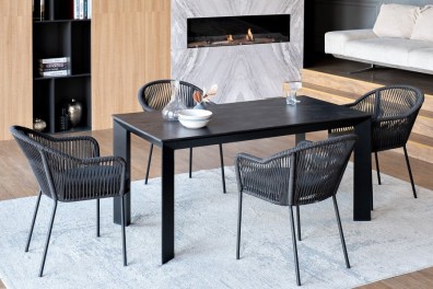 Ashley 4SIS VEN-CL4T1-5-SET-D-gray. Венето обеденная группа на 4 персоны Ashley 4SIS.