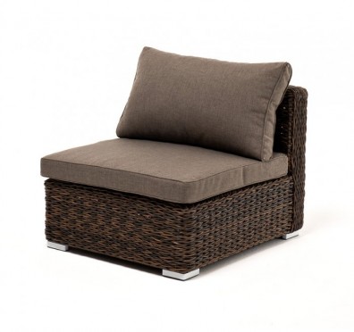 Ashley 4SIS YH-C1032W-TW-brown. Лунго модуль диванный прямой с подушками Ashley 4SIS.