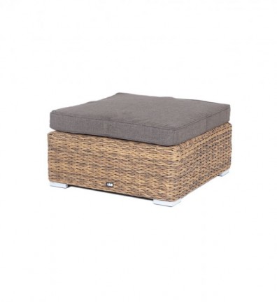 Ashley 4SIS YH-S4019W-1-TW-brown. Лунго плетеная оттоманка с подушкой Ashley 4SIS.