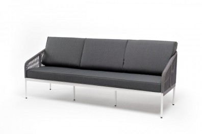 Ashley 4SIS KAN-S-3-001-W-SH-H-grey (gray). Канны диван 3-местный плетеный из роупа Ashley 4SIS.