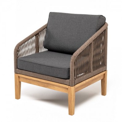 Ashley 4SIS KAN-A-T001-brown (D-gray). Канны кресло плетеное из роупа Ashley 4SIS.