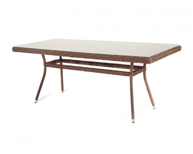 Ashley 4SIS YH-T4766G-1-brown. Латте плетеный стол Ashley 4SIS.